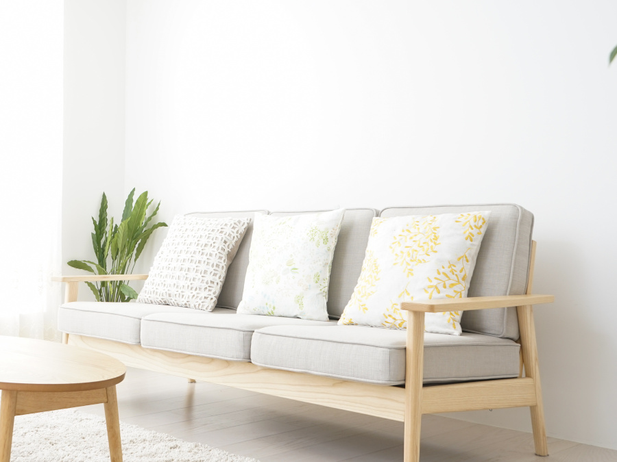 クッションとソファー